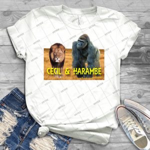 Harambe And Cecil Together - Trending Shirt For Women Vintage Retro Tee For Men Kid's T-Shirt Handmade Shirt