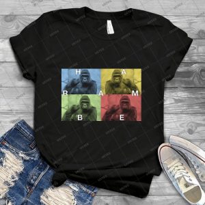 Harambe Does Pop Culture 5 - Vintage Men's Shirt Tshirt For Women Classic Handmade Shirt Retro Graphic Tee