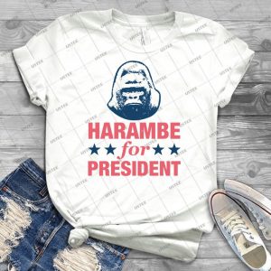 Harambe For President - Trending Shirt For Women Vintage Retro Tee For Men Kid's T-Shirt Handmade Shirt