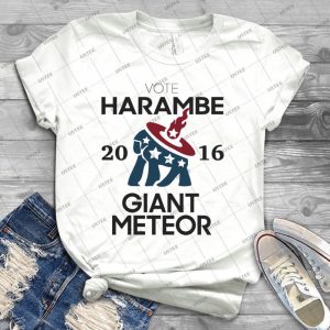 Harambe Giant Meteor 2016 - Trending Shirt For Women Vintage Retro Tee For Men Kid's T-Shirt Handmade Shirt