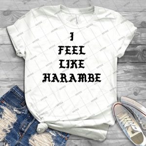 Harambe Kanye Font - Best Unisex Trending Handmade T-shirt Gift Idea For Men T-shirt For Woman