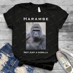 Harambe Oil Painting- Not Just A Gorilla 88 - Best Unisex Trending Handmade T-shirt Gift Idea For Men T-shirt For Woman