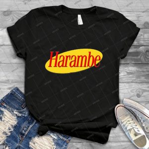 Harambe Seinfeld - Best Unisex Trending Handmade T-shirt Gift Idea For Men T-shirt For Woman