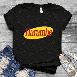 Harambe Seinfeld 84 - Vintage Men's Shirt Tshirt For Women Classic Handmade Shirt Retro Graphic Tee