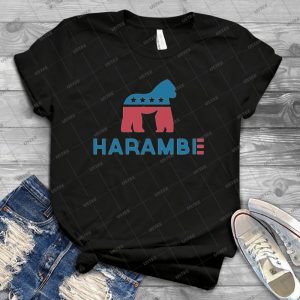 Harambe T Shirt 1 - Vintage Men's Shirt Tshirt For Women Classic Handmade Shirt Retro Graphic Tee