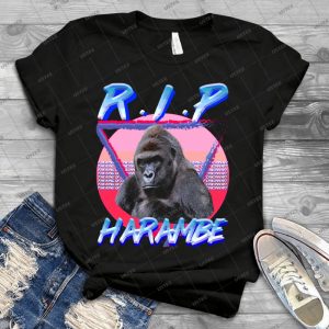 Harambe Vintage T-shirt - Vintage Men's Shirt Tshirt For Women Classic Handmade Shirt Retro Graphic Tee