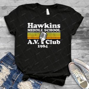 Hawkins Middle School A-V- Club - Best Unisex Trending Handmade T-shirt Gift Idea For Men T-shirt For Woman