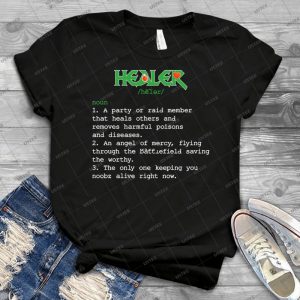 Healer Definition-Healer Meaning-Funny Gaming - Gift Idea Shirt For Men Tee For Women Classic Retro Vintage Graphic T-Shirt