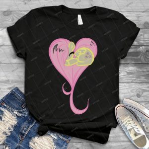 Heart Of Fluttershy - Vintage Men's Shirt Tshirt For Women Classic Handmade Shirt Retro Graphic Tee