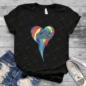 Heart Of Rainbow Dash - Vintage Men's Shirt Tshirt For Women Classic Handmade Shirt Retro Graphic Tee