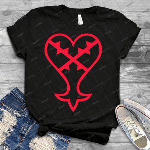 Heartless Logo - Red --Kingdom Hearts - Best Unisex Trending Handmade T-shirt Gift Idea For Men T-shirt For Woman