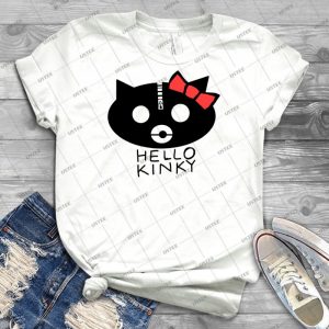 Hello Kinky - Vintage Men's Shirt Tshirt For Women Classic Handmade Shirt Retro Graphic Tee