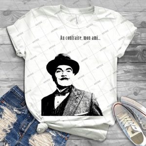 Hercule Poirot - Best Unisex Trending Handmade T-shirt Gift Idea For Men T-shirt For Woman