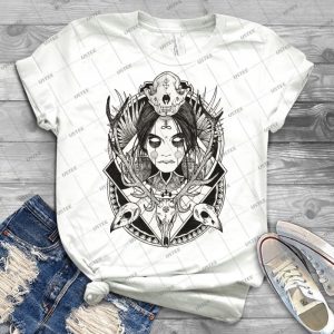Hexe- T Shirt 45 - Vintage Men's Shirt Tshirt For Women Classic Handmade Shirt Retro Graphic Tee