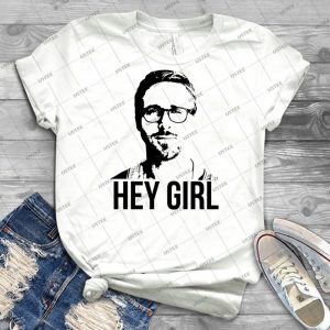Hey Mă¤dchen - Ryan Gosling 12 - Vintage Men's Shirt Tshirt For Women Classic Handmade Shirt Retro Graphic Tee