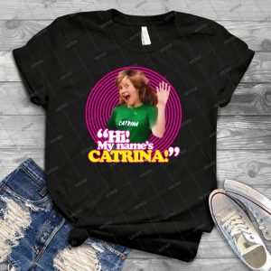 Hi My Name S Catrina-Pink Windmill Kids - Trending Shirt For Women Vintage Retro Tee For Men Kid's T-Shirt Handmade Shirt