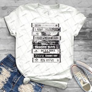 Hip Hop-Bã¤nder 90 - Vintage Men's Shirt Tshirt For Women Classic Handmade Shirt Retro Graphic Tee