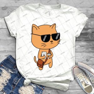 Hipster Cat - Best Unisex Trending Handmade T-shirt Gift Idea For Men T-shirt For Woman