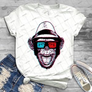 Hipster Chimp-The Chimpster - Gift Idea Shirt For Men Tee For Women Classic Retro Vintage Graphic T-Shirt