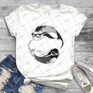 Hipster Koi - Trending Shirt For Women Vintage Retro Tee For Men Kid's T-Shirt Handmade Shirt