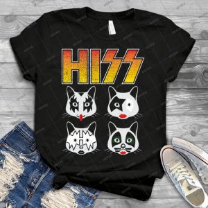 Hiss Kiss-Cats Rock Band - Best Unisex Trending Handmade T-shirt Gift Idea For Men T-shirt For Woman