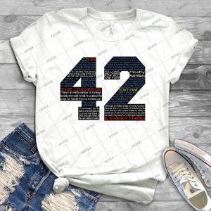 Hitchhiker S Guide 42 Quotes - Best Unisex Trending Handmade T-shirt Gift Idea For Men T-shirt For Woman