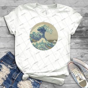 Hokusai Kaiju T-Shirt 37 - Trending Shirt For Women Vintage Retro Tee For Men Kid's T-Shirt Handmade Shirt