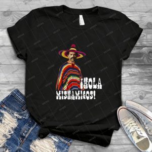 Hola Mishamigos 10 - Vintage Men's Shirt Tshirt For Women Classic Handmade Shirt Retro Graphic Tee