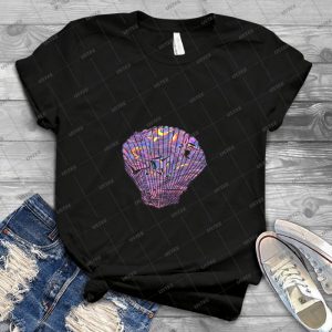 Holographic Shell - Vintage Men's Shirt Tshirt For Women Classic Handmade Shirt Retro Graphic Tee