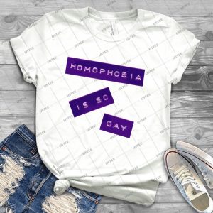 Homophobia Is So Gay Ii 26 - Trending Shirt For Women Vintage Retro Tee For Men Kid's T-Shirt Handmade Shirt