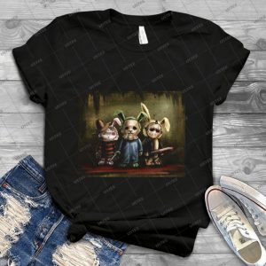 Horror Hasen 88 - Vintage Men's Shirt Tshirt For Women Classic Handmade Shirt Retro Graphic Tee