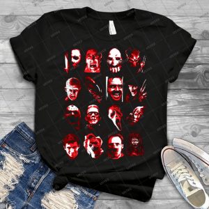 Horror Movie Icons Vector Art 68 - Gift Idea Shirt For Men Tee For Women Classic Retro Vintage Graphic T-Shirt