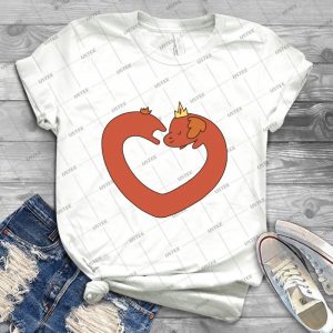 Hot Dog Princess Love Heart 73 - Trending Shirt For Women Vintage Retro Tee For Men Kid's T-Shirt Handmade Shirt