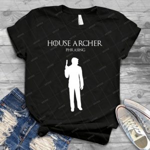 House Archer 39 - Vintage Men's Shirt Tshirt For Women Classic Handmade Shirt Retro Graphic Tee