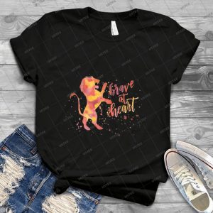 House Lion Brave At Heart Watercolor - Best Unisex Trending Handmade T-shirt Gift Idea For Men T-shirt For Woman