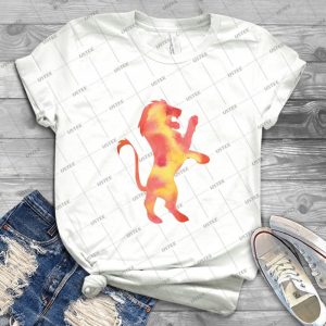 House Lion Watercolor - Gift Idea Shirt For Men Tee For Women Classic Retro Vintage Graphic T-Shirt