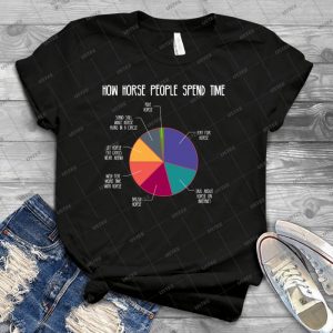 How Horse People Spend Time - Dark - - Best Unisex Trending Handmade T-shirt Gift Idea For Men T-shirt For Woman