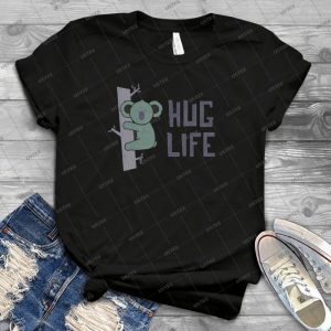Hug Life 8 - Vintage Men's Shirt Tshirt For Women Classic Handmade Shirt Retro Graphic Tee