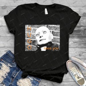 Hugo Sees You - Vintage Men's Shirt Tshirt For Women Classic Handmade Shirt Retro Graphic Tee