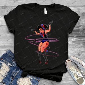 Hula Hoopla 8 - Vintage Men's Shirt Tshirt For Women Classic Handmade Shirt Retro Graphic Tee