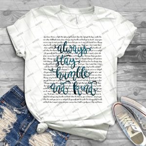 Humble And Kind 80 - Vintage Men's Shirt Tshirt For Women Classic Handmade Shirt Retro Graphic Tee