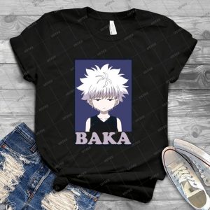 Hunter X Hunter-Killua Zoldyck-Baka - Best Unisex Trending Handmade T-shirt Gift Idea For Men T-shirt For Woman