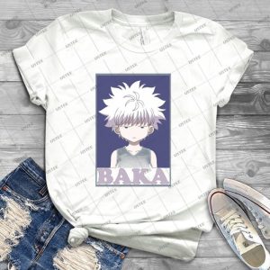 Hunter X Hunter - Killua Zoldyck - Baka 93 - Trending Shirt For Women Vintage Retro Tee For Men Kid's T-Shirt Handmade Shirt