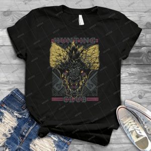 Hunting Club- Nergigante 49 - Vintage Men's Shirt Tshirt For Women Classic Handmade Shirt Retro Graphic Tee