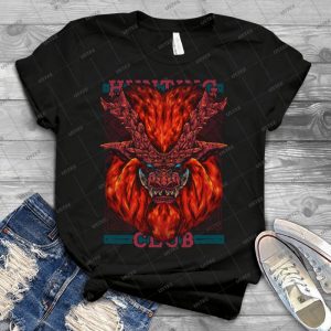 Hunting Club- Teostra 92 - Vintage Men's Shirt Tshirt For Women Classic Handmade Shirt Retro Graphic Tee