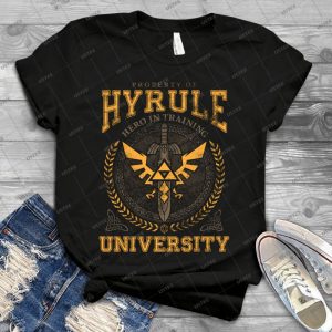 Hyrule University 57 - Vintage Men's Shirt Tshirt For Women Classic Handmade Shirt Retro Graphic Tee