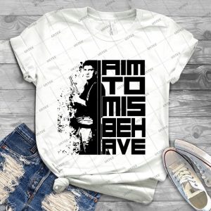 I Aim To Misbehave - Best Unisex Trending Handmade T-shirt Gift Idea For Men T-shirt For Woman
