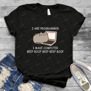 I Are Programmer I Make Computer Beep Boop Beep Beep Boop Coder Black Shirt Mug - Vintage Men's Shirt Tshirt For Women Classic Handmade Shirt Retro Graphic Tee