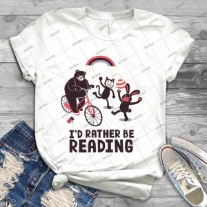 I D Rather Be Reading - Best Unisex Trending Handmade T-shirt Gift Idea For Men T-shirt For Woman