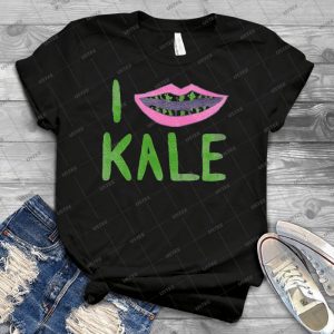 I Heart Kale 5 - Vintage Men's Shirt Tshirt For Women Classic Handmade Shirt Retro Graphic Tee